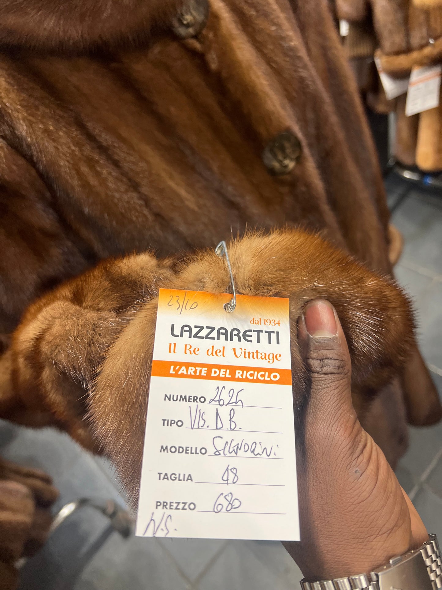 Manteau long de vison