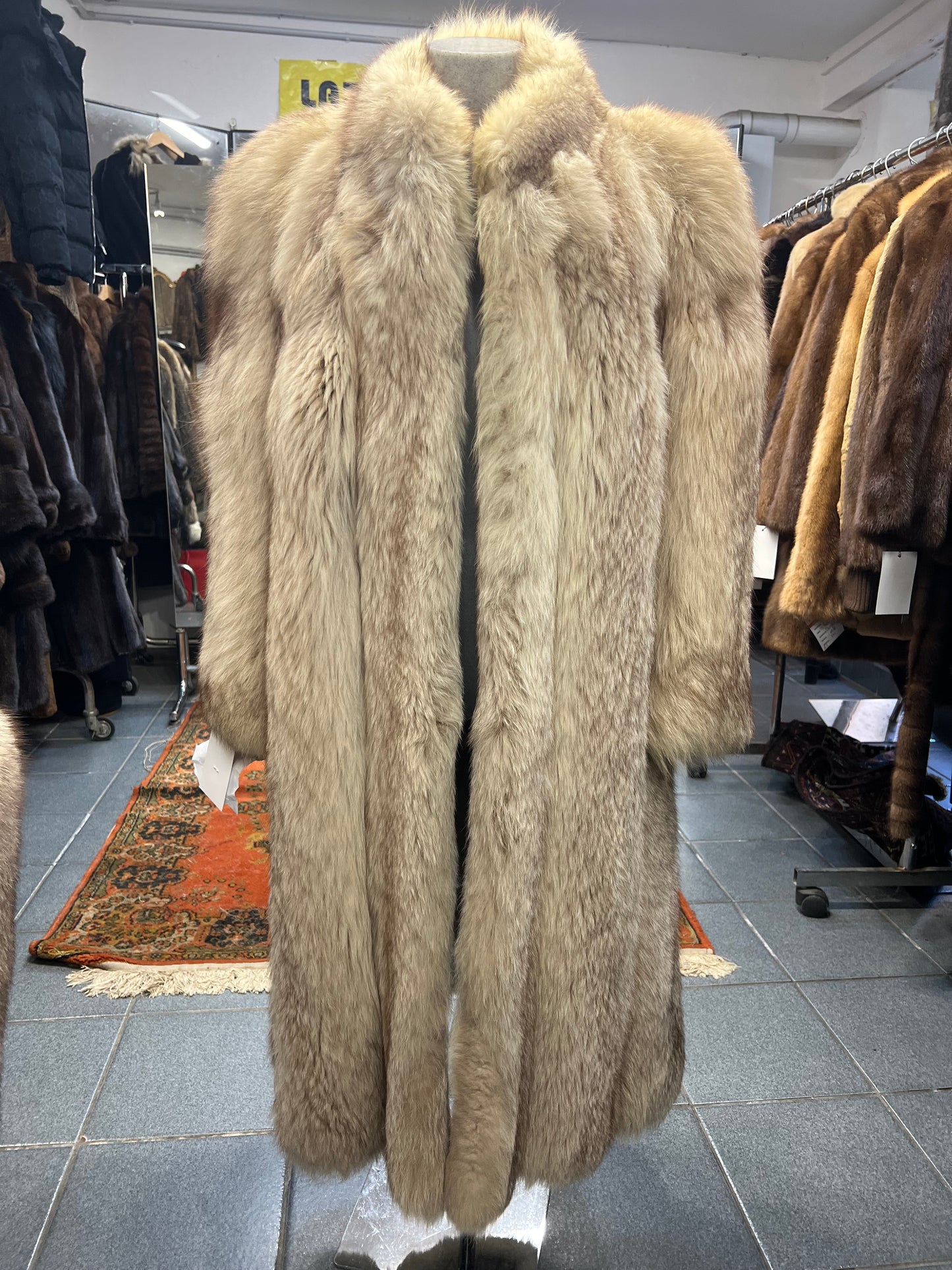 Manteau long en fourrure de Renard