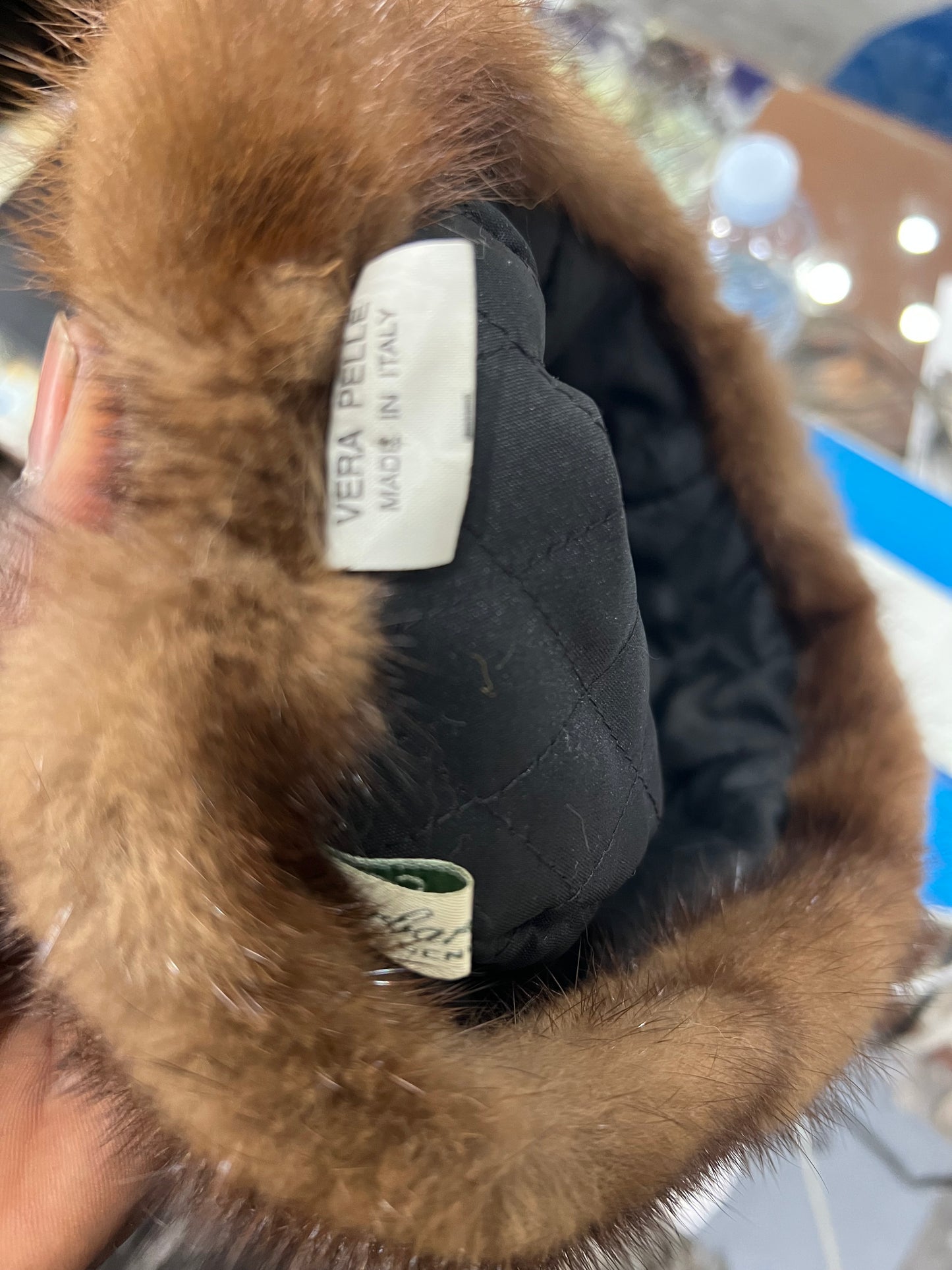 Bonnet en fourrure de vison