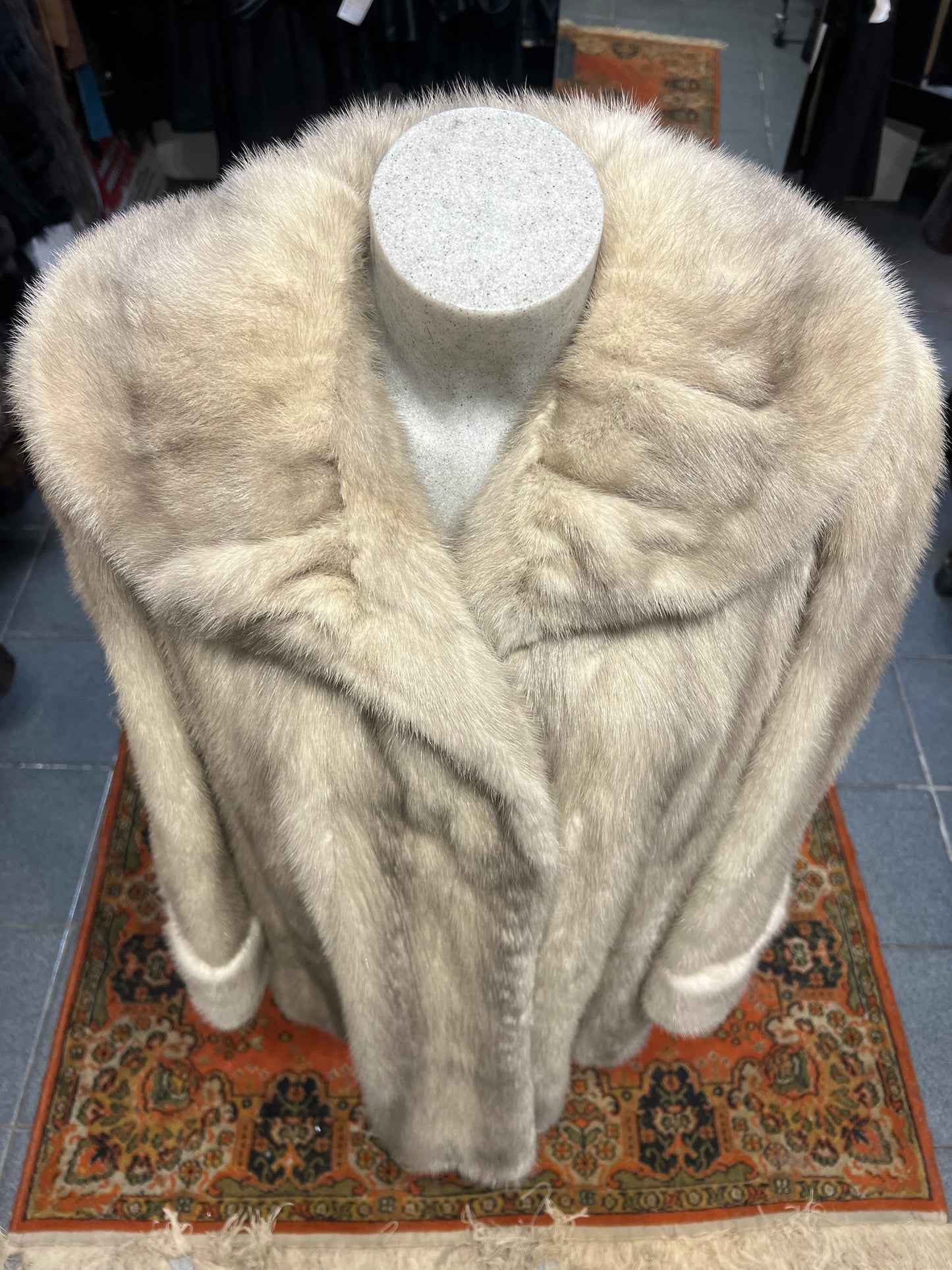 Vison silver col en américain