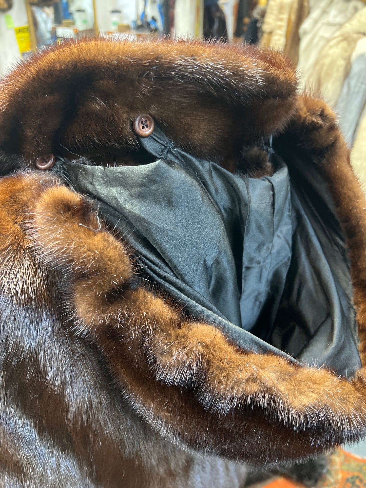 Vison Gilet avec capuche