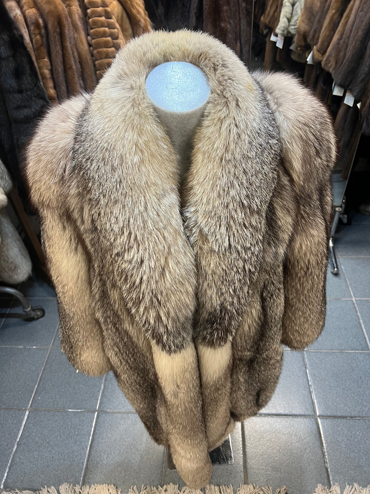 Manteau en fourrure de renard Isabelle 2841