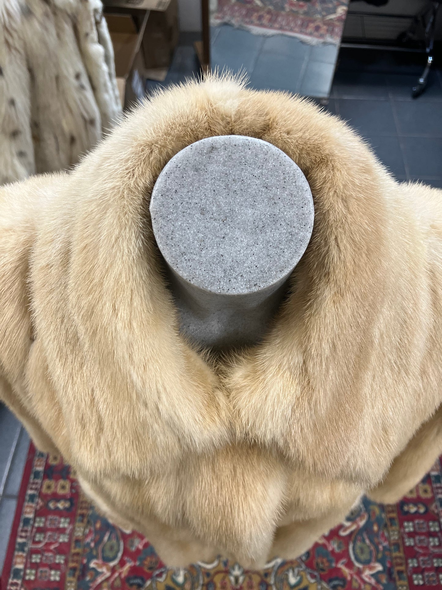 Bomber en fourrure de vison miellé 2758