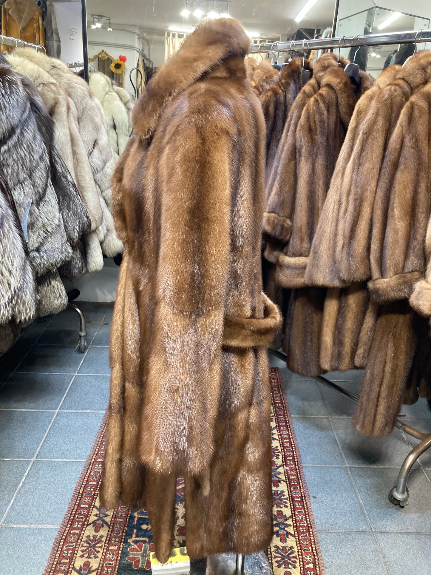 Manteau en vision de fourrure