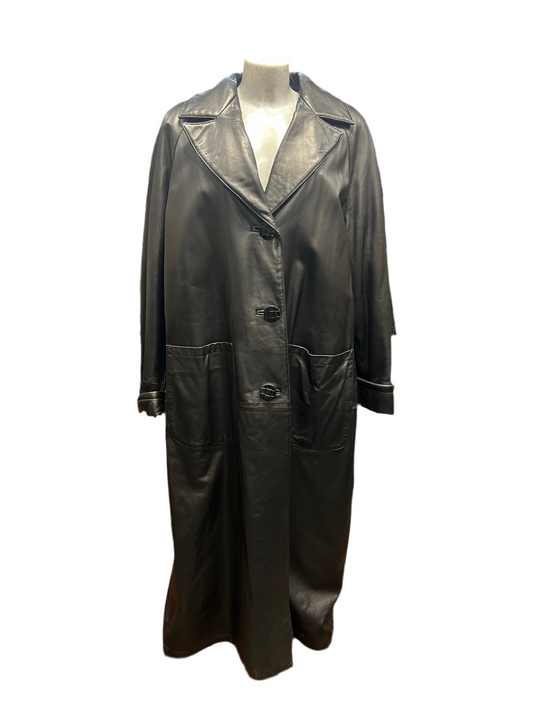 Manteau en cuir long