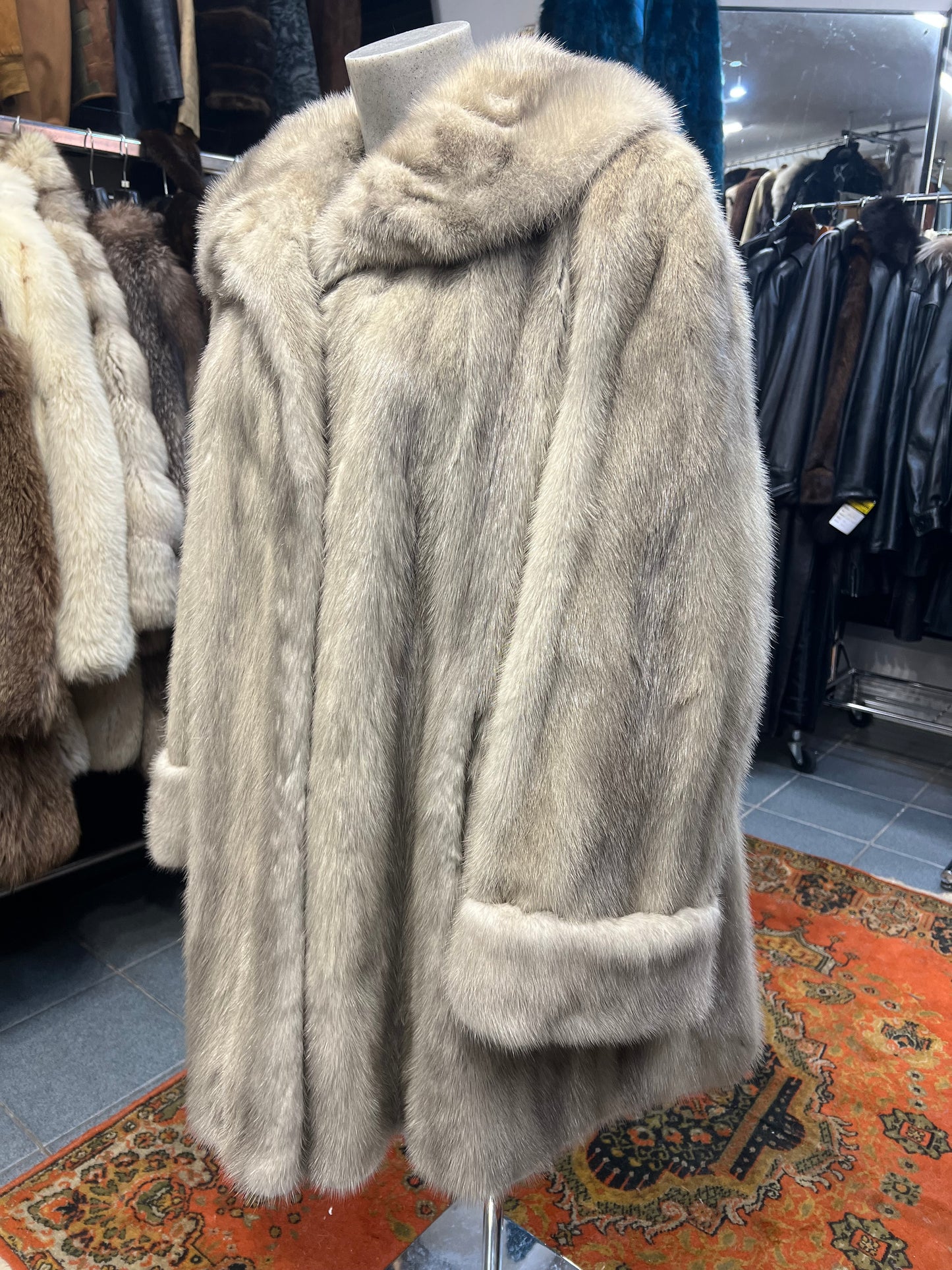 Vison silver col en américain