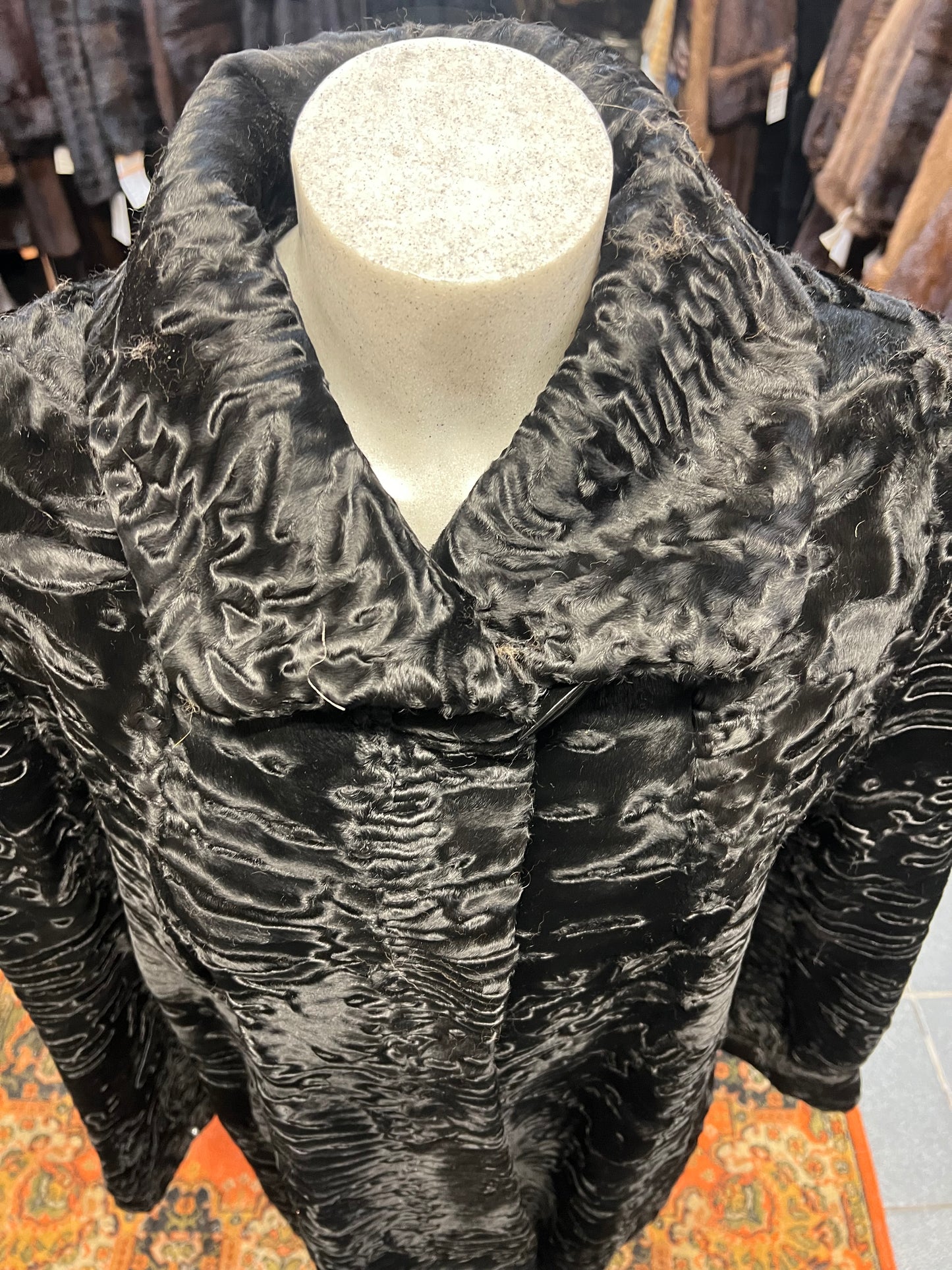 Manteau en fourrure astrakan ( Persan)