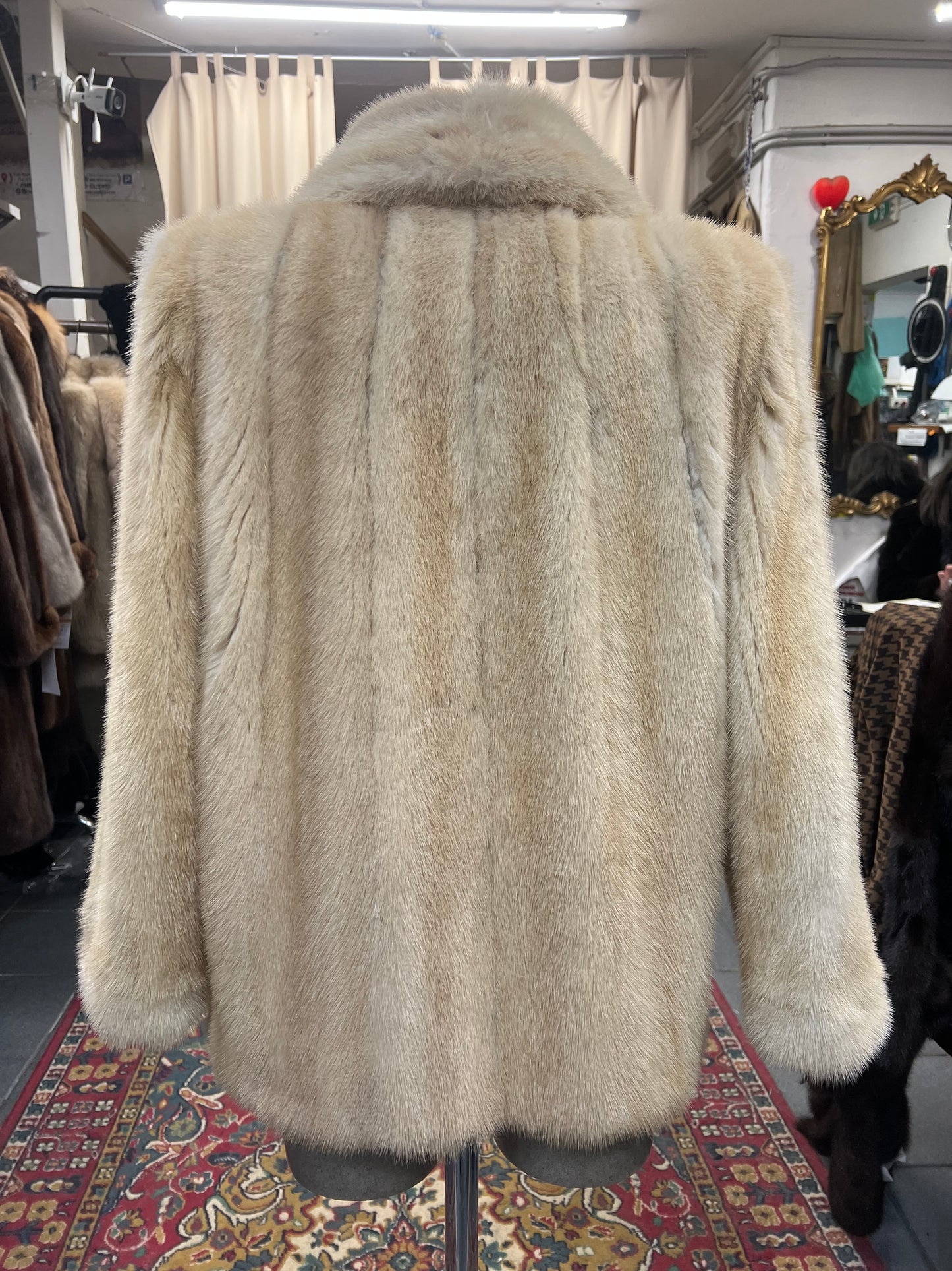 Bomber en fourrure de vison miellé 2758