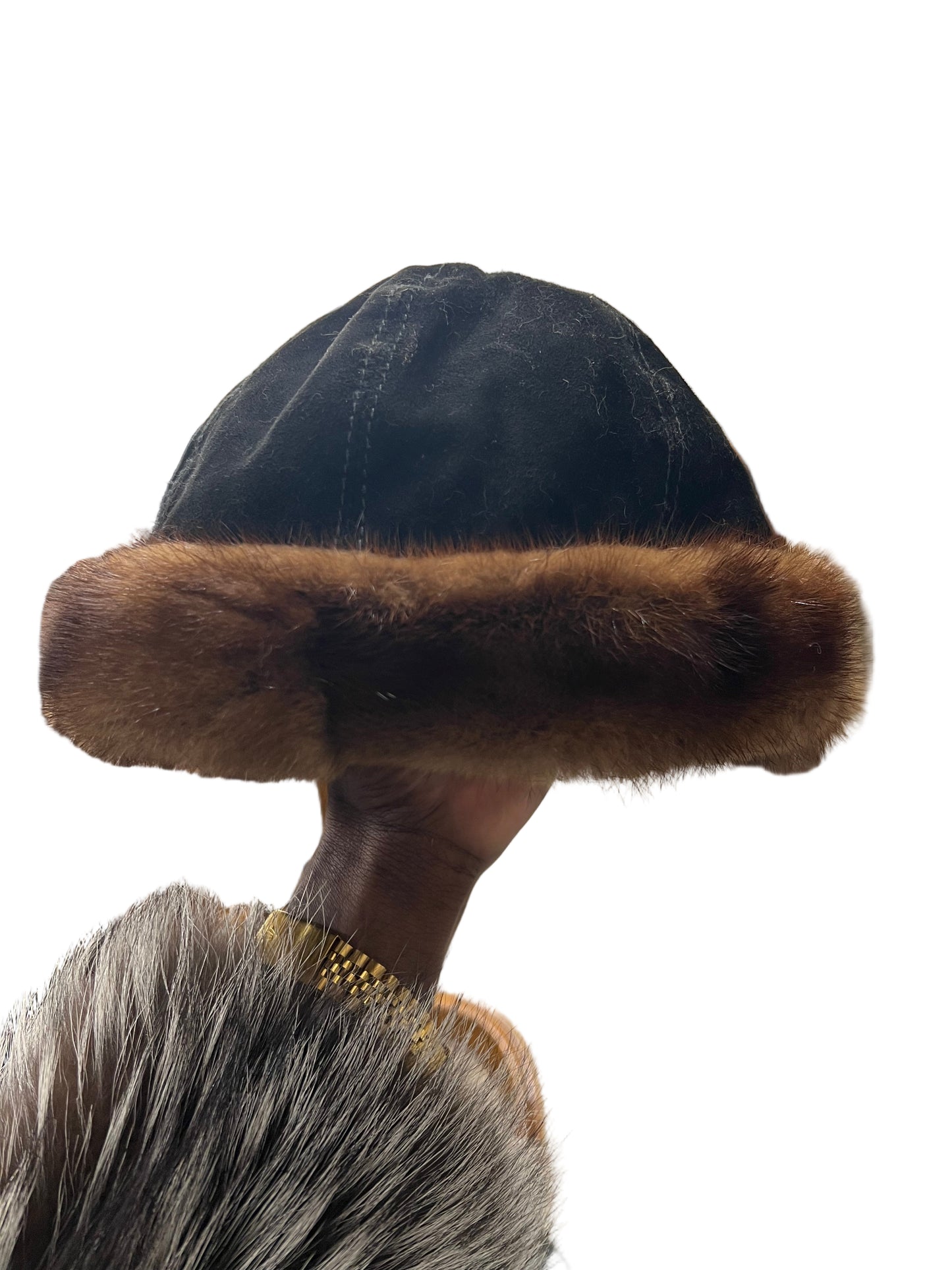 Bonnet en fourrure de vison