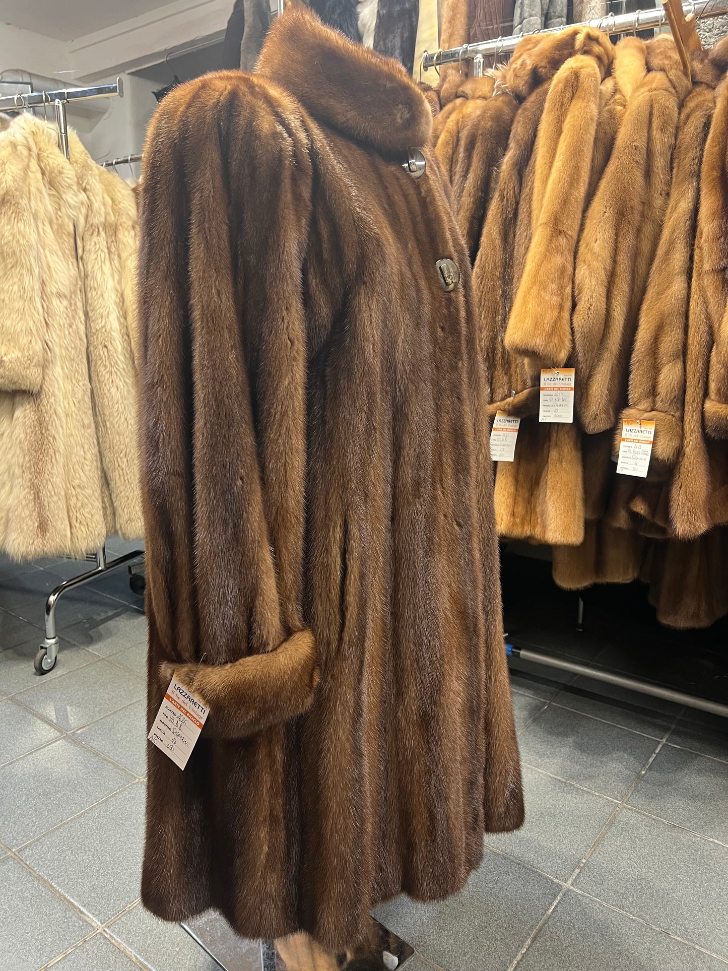 Manteau long de vison