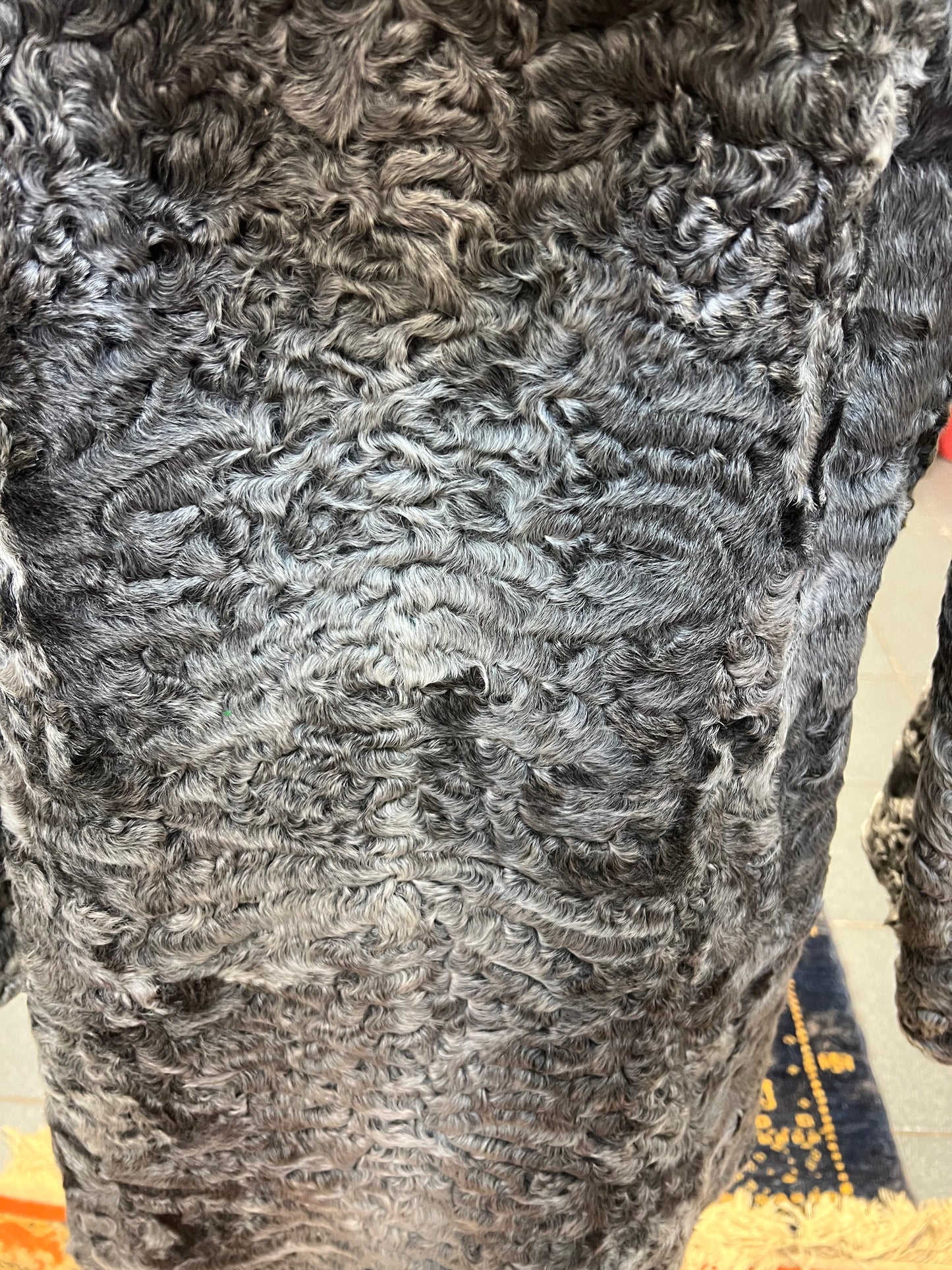 Manteau astrakan avec capuche