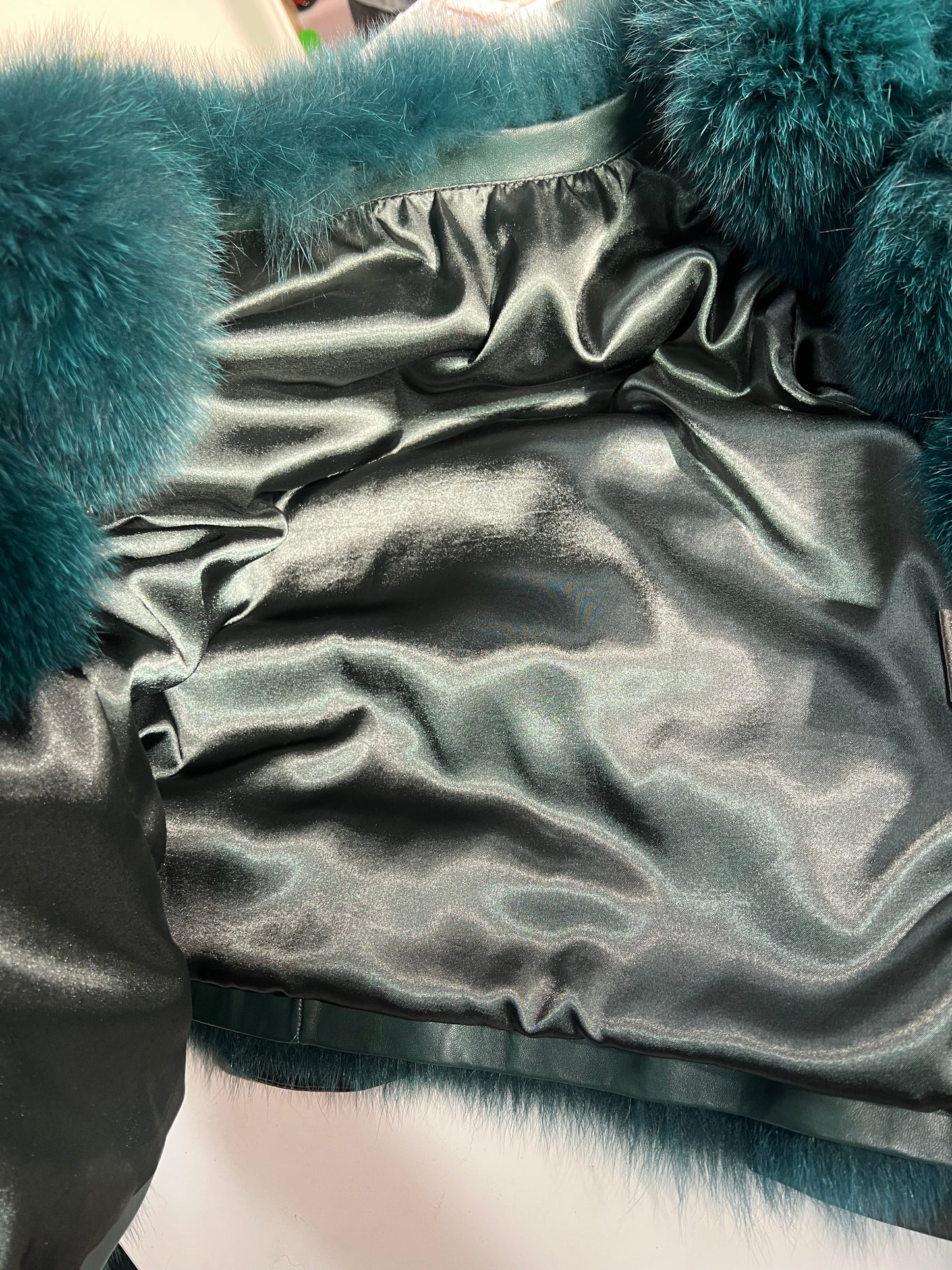 Blouson en fourrure de renard