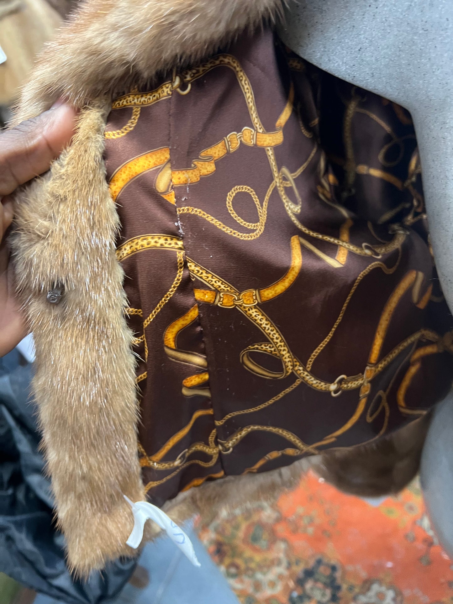 Veste en fourrure de vison collection moderne 2707