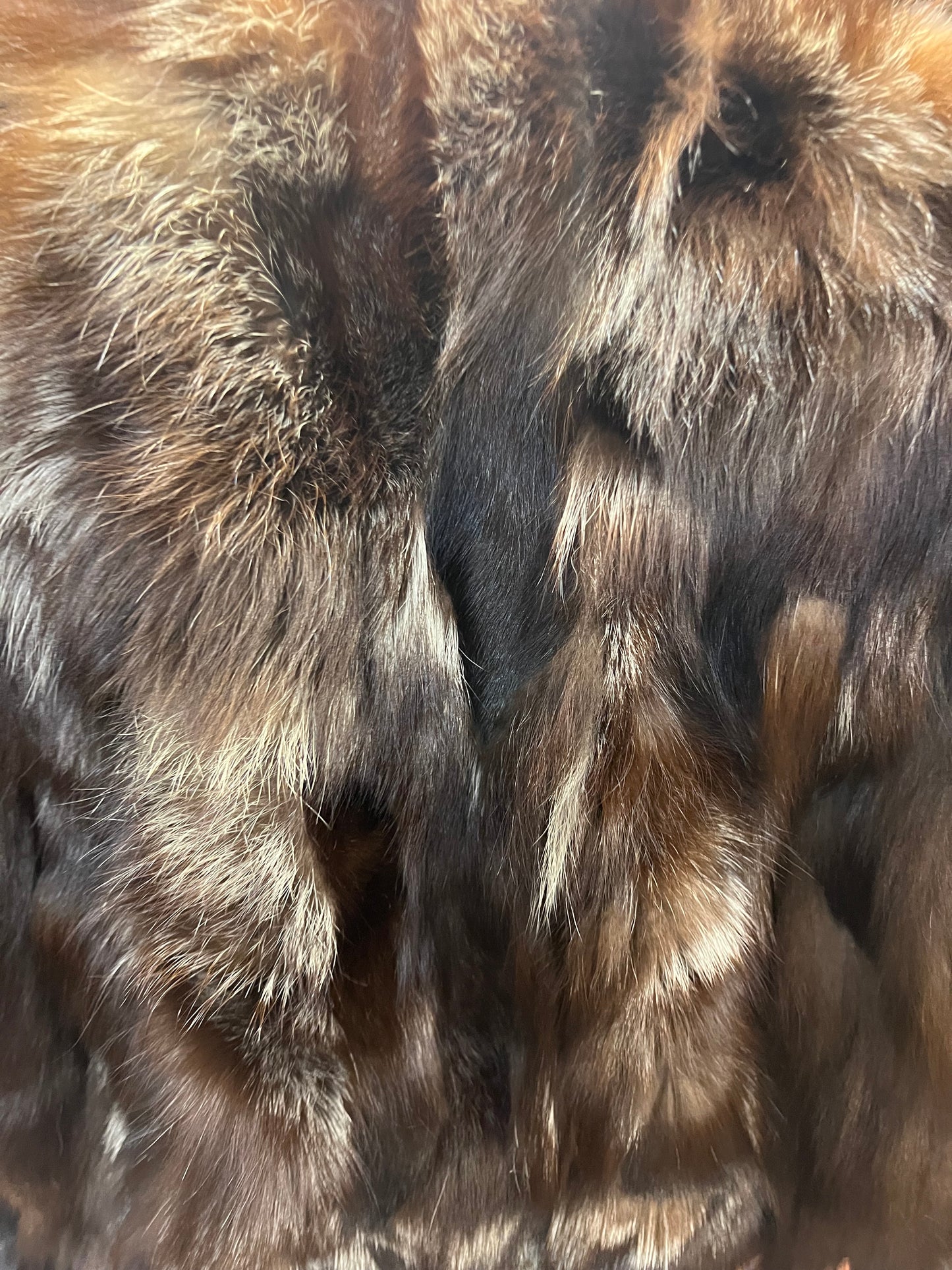 Cape en fourrure de renard