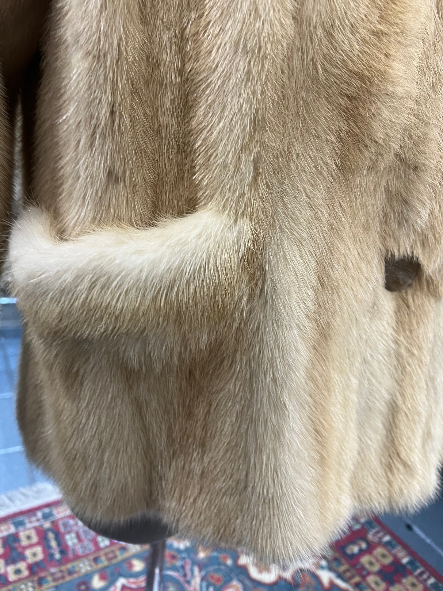 Bomber en fourrure de vison miellé 2758