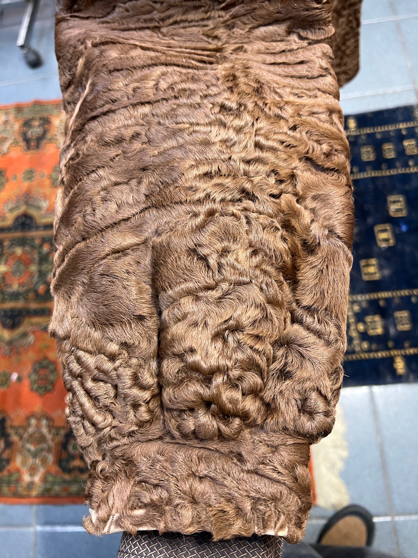 Persan du col en fourrure de vison