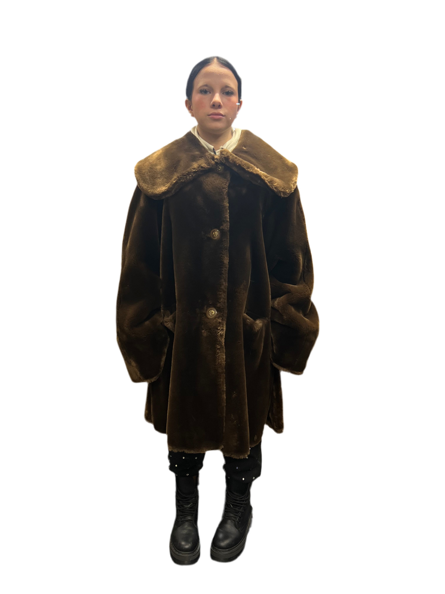 Manteau en fourrure écologique