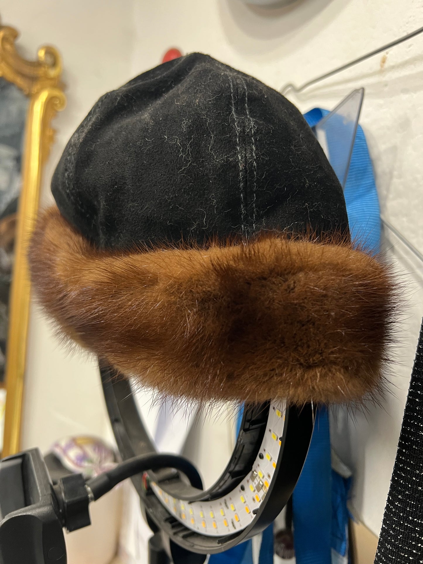 Bonnet en fourrure de vison