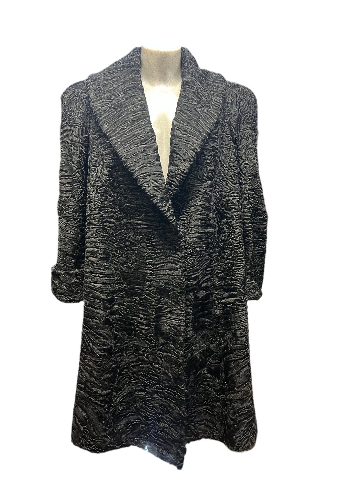 Manteau en fourrure astrakan