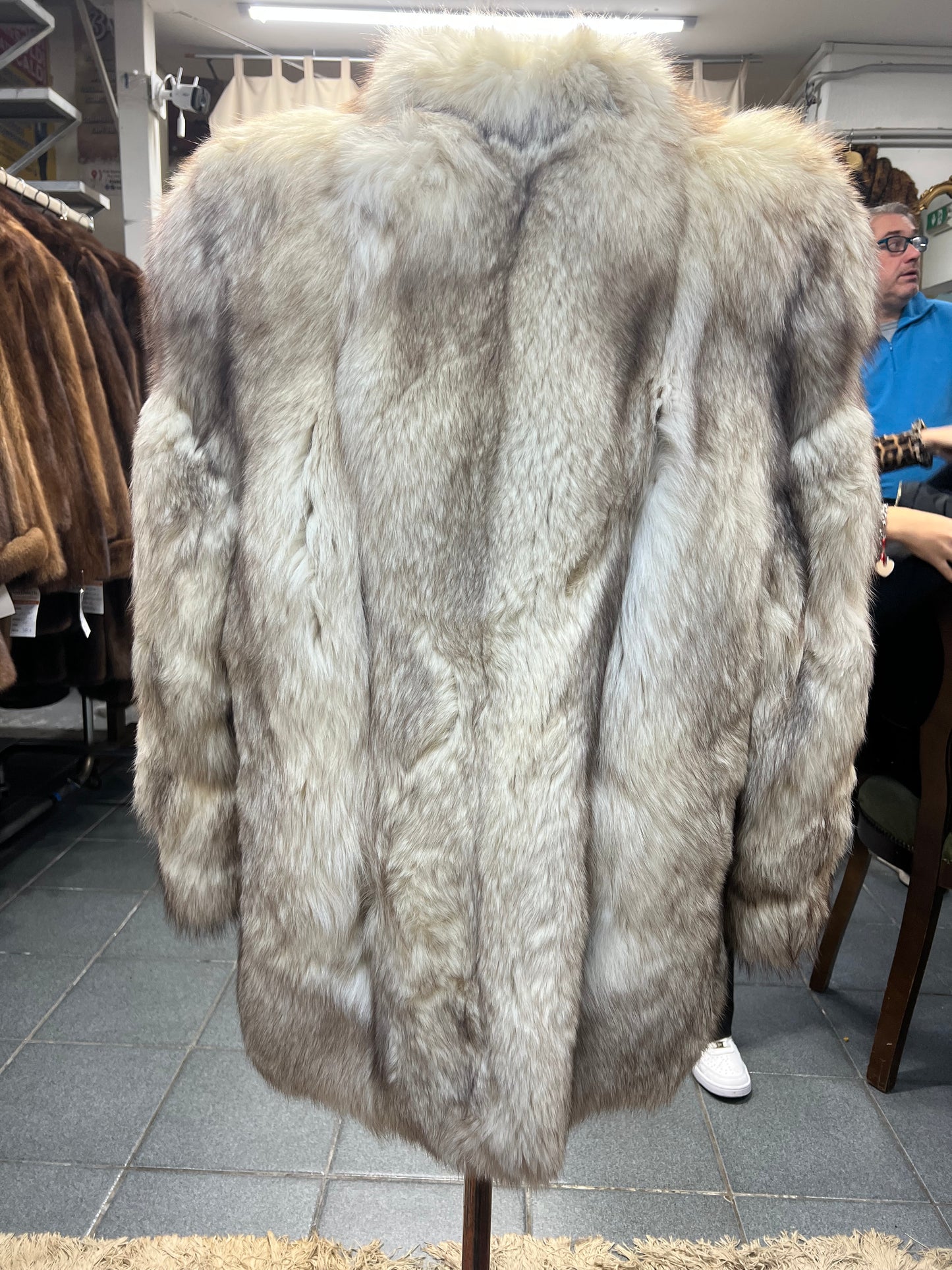 Manteauen fourrure de renard