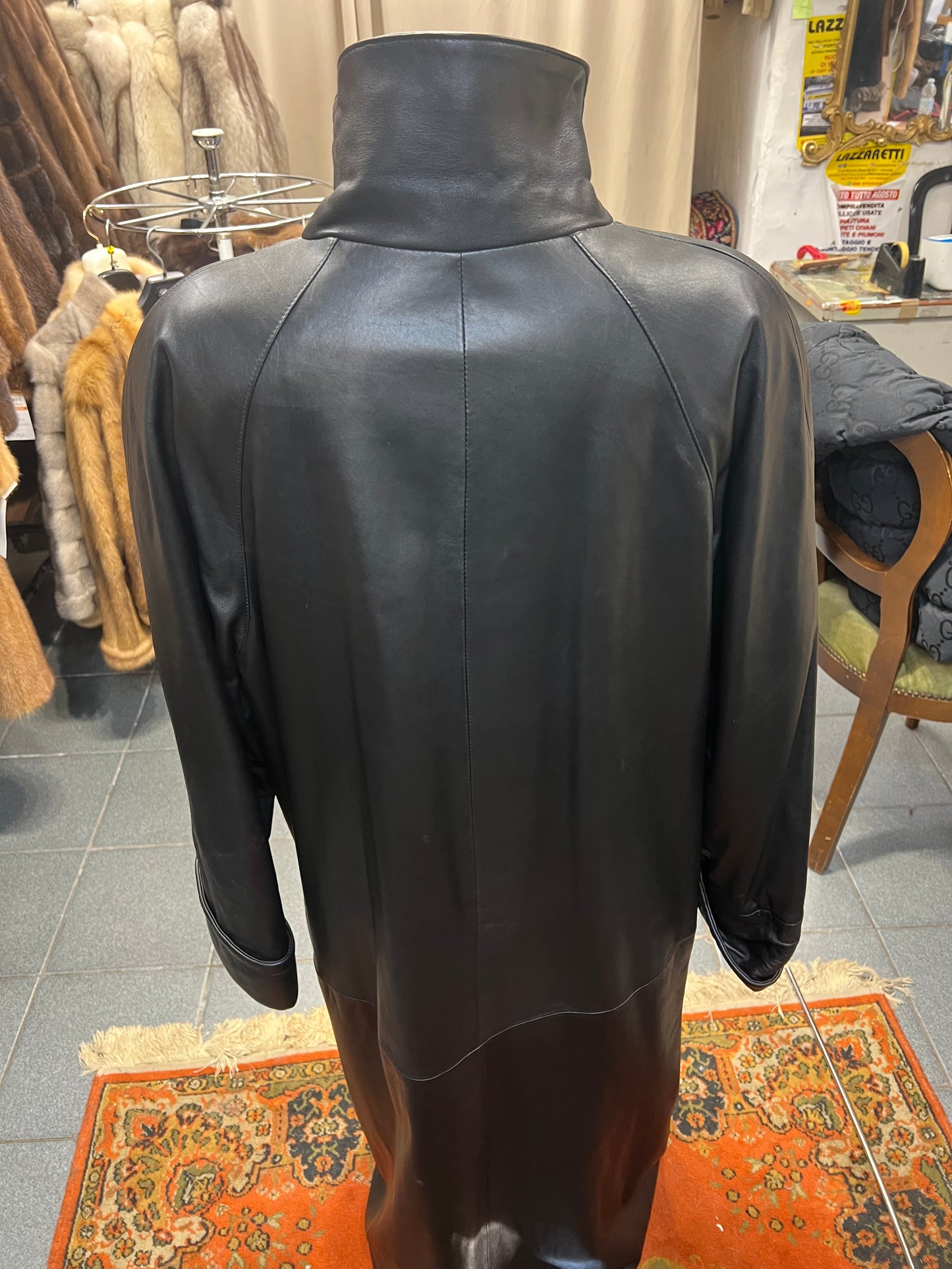 Manteau en cuir long